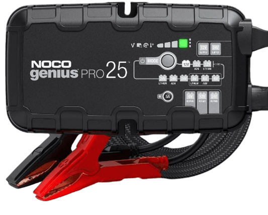 NOCO 25A Portable Smart Car Battery Charger 6V, 12V and 24V GENIUSPRO25 - Suncoast Marine & Auto Supply 