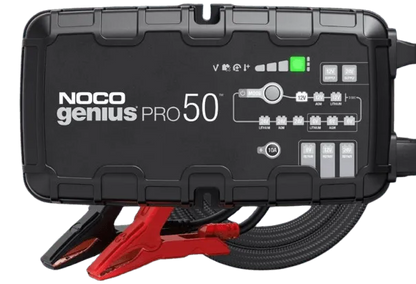 Suncoast Marine and Auto offers NOCO 50A Smart Car Battery Charger, 6V, 12V and 24V Portable Car Charger GENIUSPRO50