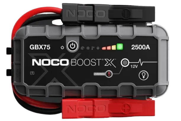 Suncoast Marine and Auto offers NOCO Boost X 2500A 12V UltraSafe Portable Lithium Jump Starter and Cables GBX75