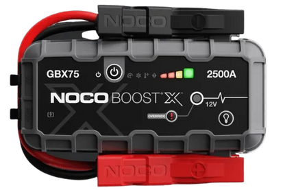 Suncoast Marine and Auto offers NOCO Boost X 2500A 12V UltraSafe Portable Lithium Jump Starter and Cables GBX75