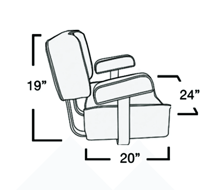 Suncoast Marine and Auto offers SPRINGFIELD Deluxe Captain’s Seat White (1040002) Chair with Armrests, White/Silver (Model # 14232581)