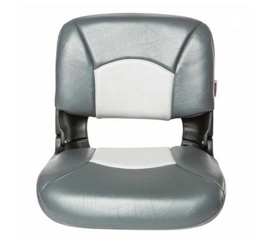 Suncoast Marine and Auto offers TEMPRESS All-Weather Folding Boat Seat, High Back, Charcoal/Gray (45608)