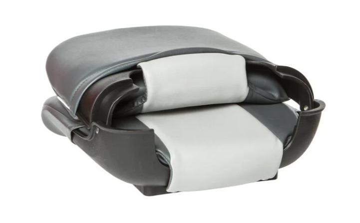 Suncoast Marine and Auto offers TEMPRESS All-Weather Folding Boat Seat, High Back, Charcoal/Gray (45608)