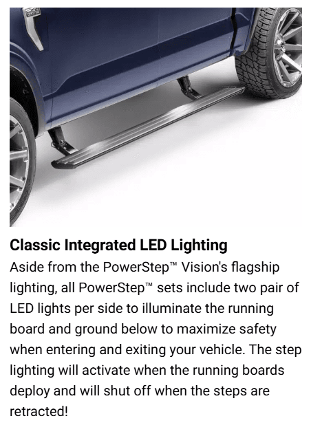 Suncoast Marine and Auto offers AMP Research Powerstep Vision 22 for Toyota Tundra 2022-24 with Mount Kit (96338-01A)