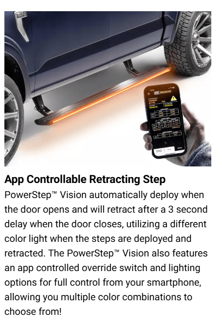 Suncoast Marine and Auto offers AMP Research Powerstep Vision 22 for GM 1500 with Mount Kit (96255-01A)