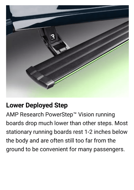 Suncoast Marine and Auto offers AMP Research Powerstep Vision 21 for Ford F150 with Mount Kit (96152-01A)