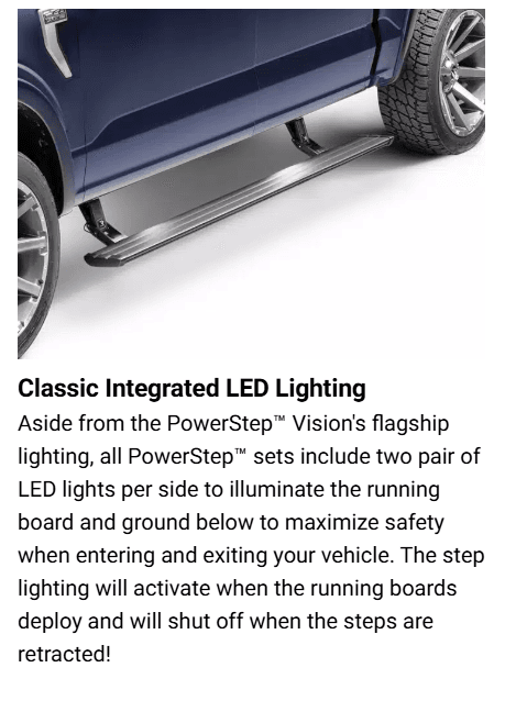 Suncoast Marine and Auto offers AMP Research Powerstep Vision 2021-24 for Ford Bronco with Mount Kit (96140-01A)