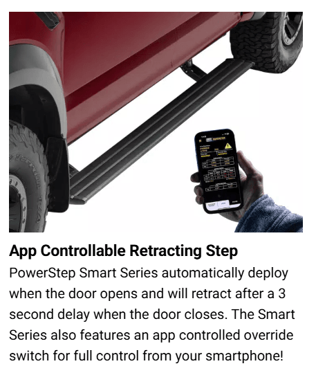 Suncoast Marine and Auto offers AMP Research Powerstep Smart Series for 2022-2024 GM 1500 with Mount Kit (86255-01A)