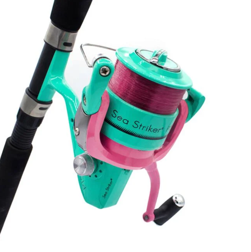 Suncoast Marine and Auto offers SEA STRIKER 7' Ladies Saltwater Spinning Rod & Reel Combo, Medium Power 1512-0263