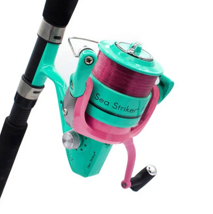 Suncoast Marine and Auto offers SEA STRIKER 7' Ladies Saltwater Spinning Rod & Reel Combo, Medium Power 1512-0263