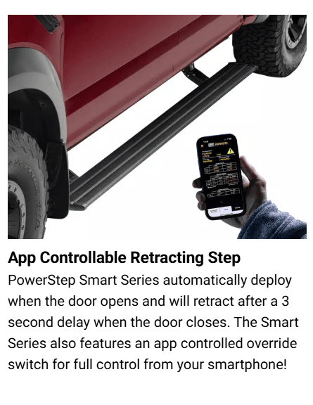 Suncoast Marine and Auto offers AMP Research PowerStep Smart Series for 2015-20 Ford F150 (86151-01A)