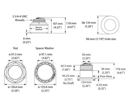 Suncoast Marine and Auto offers Navico xSonic SS175H-W/12 Stainless Steel Thru-Hull Transducer - 12 - 9-Pin [000-13781-001]