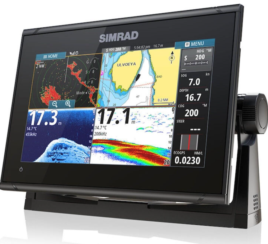 Suncoast Marine and Auto offers Simrad GO9 XSE Chartplotter/Fishfinder w/MED/HI Downscan Transom Mount Transducer C-MAP Discover Chart [000-13211-002]