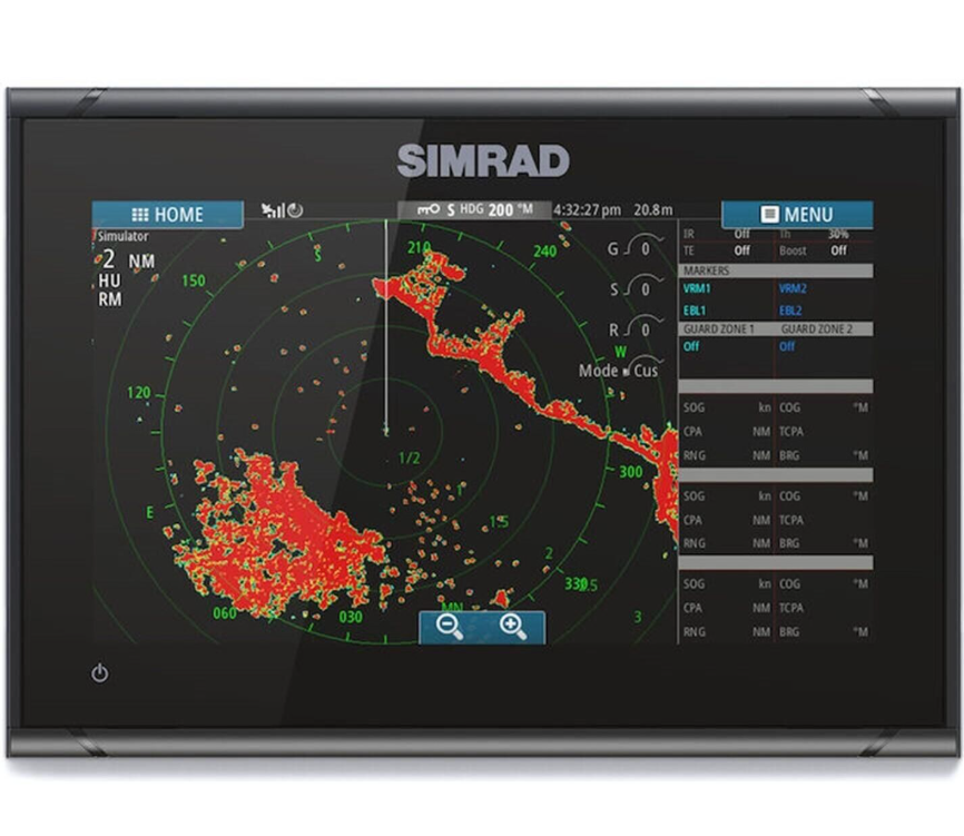 Suncoast Marine and Auto offers Simrad GO9 XSE Chartplotter/Fishfinder w/MED/HI Downscan Transom Mount Transducer C-MAP Discover Chart [000-13211-002]