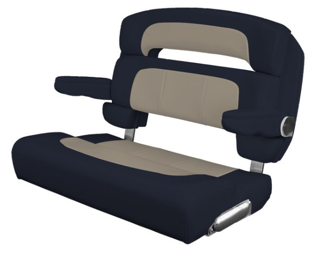 Suncoast Marine and Auto offers TACO MARINE Custom Capri Helm Bench Seat, 36" Capriccio Navy