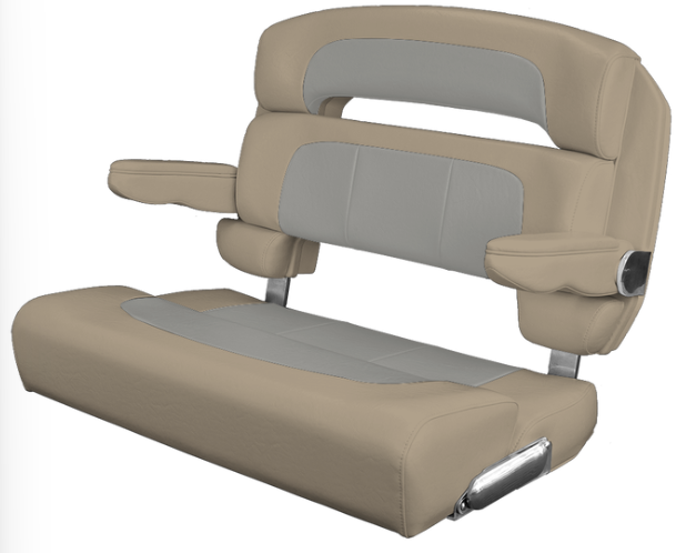 Suncoast Marine and Auto offers TACO MARINE Custom Capri Helm Bench Seat, 36" Capriccio Vellum