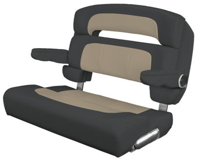 Suncoast Marine and Auto offers TACO MARINE Custom Capri Helm Bench Seat, 36" Capriccio Charcoal