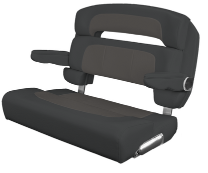 Suncoast Marine and Auto offers TACO MARINE Custom Capri Helm Bench Seat, 36" Capriccio Charcoal
