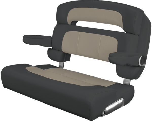 Suncoast Marine and Auto offers TACO MARINE Custom Capri Helm Bench Seat, 36" Capriccio Charcoal