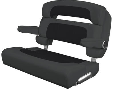 Suncoast Marine and Auto offers TACO MARINE Custom Capri Helm Bench Seat, 36" Capriccio Charcoal