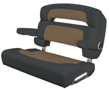 Suncoast Marine and Auto offers TACO MARINE Custom Capri Helm Bench Seat, 36" Capriccio Charcoal
