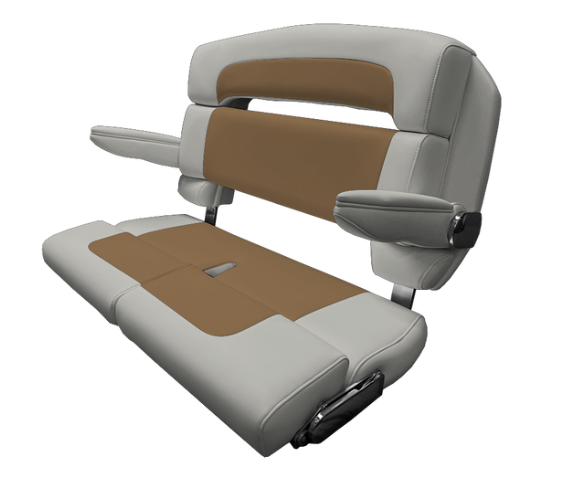 Suncoast Marine and Auto offers TACO MARINE 40" Custom Capri Helm Bench, Double Bolster, Capriccio Salt