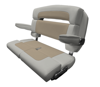 Suncoast Marine and Auto offers TACO MARINE 40" Custom Capri Helm Bench, Double Bolster, Capriccio Salt
