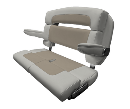 Suncoast Marine and Auto offers TACO MARINE 40" Custom Capri Helm Bench, Double Bolster, Capriccio Salt