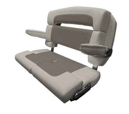 Suncoast Marine and Auto offers TACO MARINE 40" Custom Capri Helm Bench, Double Bolster, Capriccio Cloud