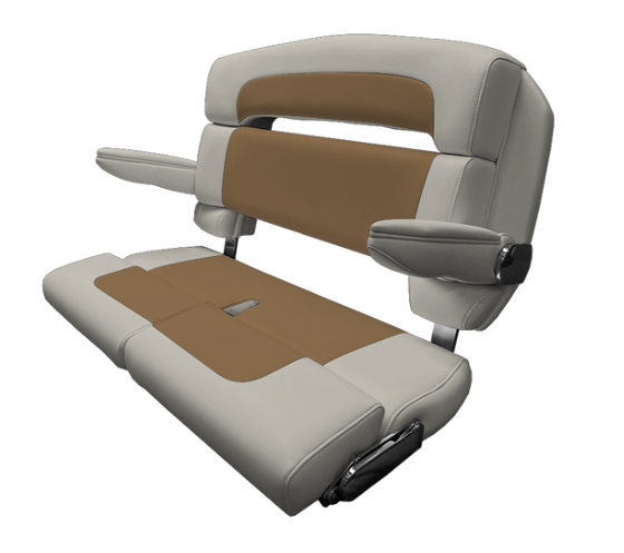 Suncoast Marine and Auto offers TACO MARINE 40" Custom Capri Helm Bench, Double Bolster, Capriccio Cloud