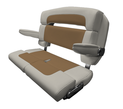 Suncoast Marine and Auto offers TACO MARINE 40" Custom Capri Helm Bench, Double Bolster, Capriccio Cloud