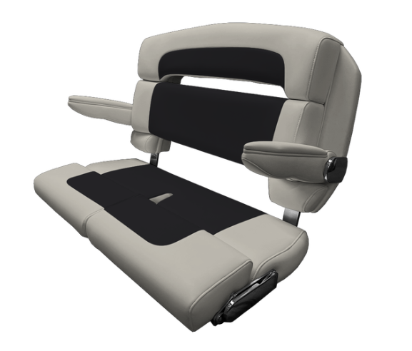 Suncoast Marine and Auto offers TACO MARINE 40" Custom Capri Helm Bench, Double Bolster, Capriccio Cloud
