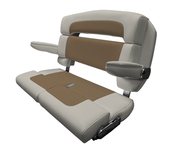 Suncoast Marine and Auto offers TACO MARINE 40" Custom Capri Helm Bench, Double Bolster, Capriccio Cloud