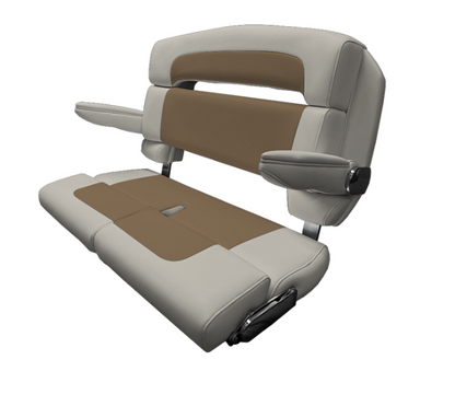 Suncoast Marine and Auto offers TACO MARINE 40" Custom Capri Helm Bench, Double Bolster, Capriccio Cloud