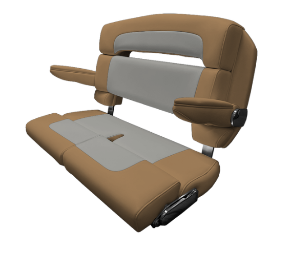 Suncoast Marine and Auto offers TACO MARINE 40" Custom Capri Helm Bench, Double Bolster, Capriccio Toast