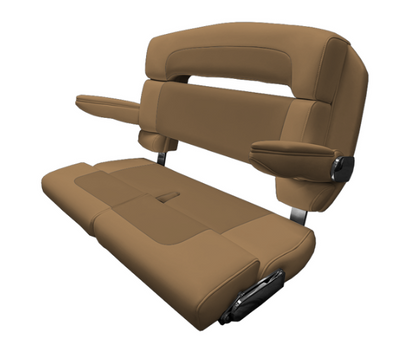 Suncoast Marine and Auto offers TACO MARINE 40" Custom Capri Helm Bench, Double Bolster, Capriccio Toast