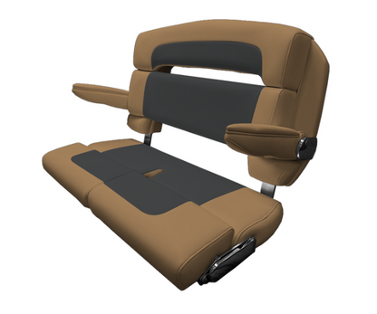 Suncoast Marine and Auto offers TACO MARINE 40" Custom Capri Helm Bench, Double Bolster, Capriccio Toast