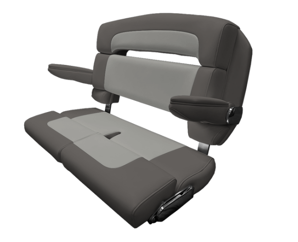 Suncoast Marine and Auto offers TACO MARINE 40" Custom Capri Helm Bench, Double Bolster, Capriccio Grey