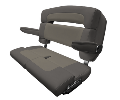 Suncoast Marine and Auto offers TACO MARINE 40" Custom Capri Helm Bench, Double Bolster, Capriccio Grey