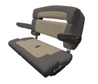Suncoast Marine and Auto offers TACO MARINE 40" Custom Capri Helm Bench, Double Bolster, Capriccio Grey