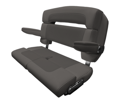 Suncoast Marine and Auto offers TACO MARINE 40" Custom Capri Helm Bench, Double Bolster, Capriccio Grey