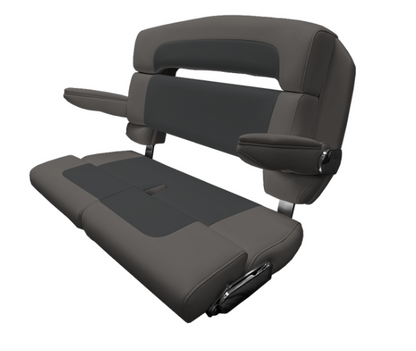Suncoast Marine and Auto offers TACO MARINE 40" Custom Capri Helm Bench, Double Bolster, Capriccio Grey