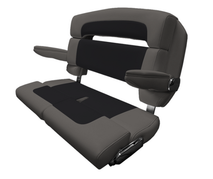Suncoast Marine and Auto offers TACO MARINE 40" Custom Capri Helm Bench, Double Bolster, Capriccio Grey