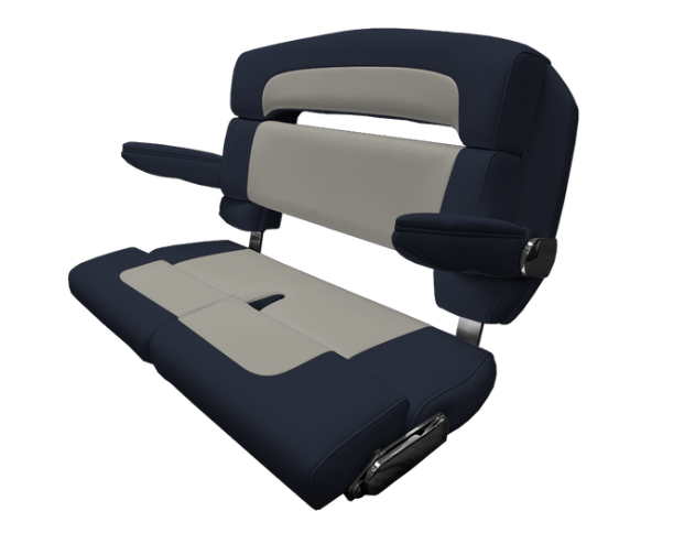 Suncoast Marine and Auto offers TACO MARINE 40" Custom Capri Helm Bench, Double Bolster, Capriccio Navy