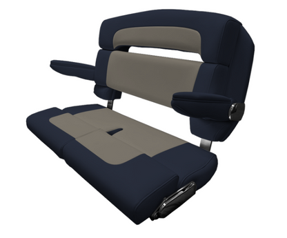 Suncoast Marine and Auto offers TACO MARINE 40" Custom Capri Helm Bench, Double Bolster, Capriccio Navy