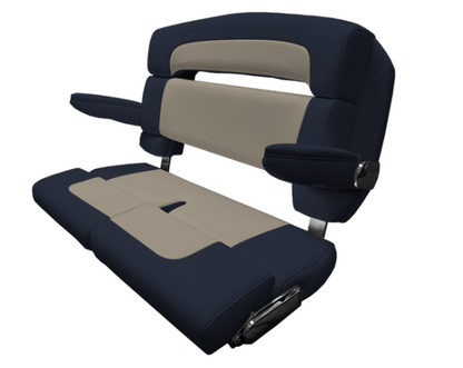 Suncoast Marine and Auto offers TACO MARINE 40" Custom Capri Helm Bench, Double Bolster, Capriccio Navy