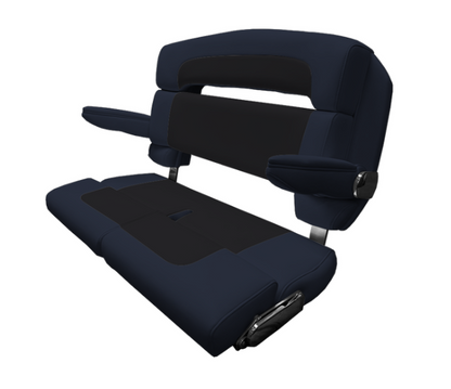 Suncoast Marine and Auto offers TACO MARINE 40" Custom Capri Helm Bench, Double Bolster, Capriccio Navy