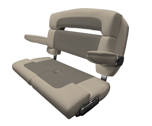 Suncoast Marine and Auto offers TACO MARINE 40" Custom Capri Helm Bench, Double Bolster, Capriccio Flax