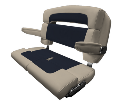 Suncoast Marine and Auto offers TACO MARINE 40" Custom Capri Helm Bench, Double Bolster, Capriccio Flax