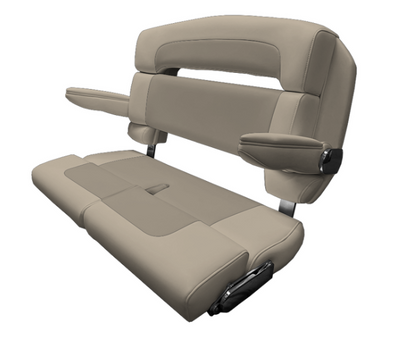 Suncoast Marine and Auto offers TACO MARINE 40" Custom Capri Helm Bench, Double Bolster, Capriccio Flax